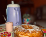 Foto del paso 5 de la receta: Torta de vainilla con dulce de leche y coco🍩👩🏻‍🍳
