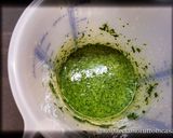 A picture of step 4 of Trout Tortelli with Mint, Parsley, and Lemon Liquid Pesto.