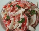 عکس مرحله 2 از دستور سالاد روسی گوجه فرنگی