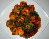 A picture of step 6 of Yam porridge.