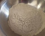 A picture of step 1 of Bajra Roti.