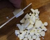 Petrezselymes karalábékrémleves, sült csípős répával recept fázis 3 fotója