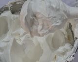 A picture of step 7 of Vanilla Cake with whipped Cream Frosting.