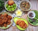 Hình bước làm 6 của món Mâm cơm với bánh pateso nhà làm