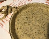 Une image de l'étape 2 de Quiche « pas Lorraine » au jambon blanc,oignon de roscoff et feta grecque (pâte brisée au basilic).