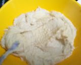 A picture of step 1 of Hummus three ways with cracker.