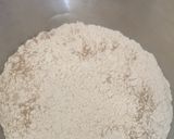 A picture of step 1 of 50:50 multi-seed loaf.