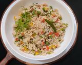 A picture of step 9 of Fried brown rice.