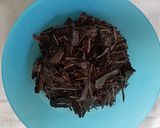 Foto langkah ke 2 dari resep Puding Brownies Cokelat Lumer Vla Matcha.