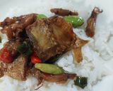 Foto langkah ke 9 dari resep Oseng baby cumi asin, ikan asin dan Pete.