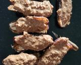A picture of step 2 of Snicker Filled Dates.