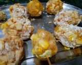 A picture of step 11 of French fries corn potato paneer drum stick.