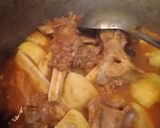A picture of step 3 of Aalo ghosht.