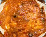 A picture of step 7 of Meatless Enchilada Pie.