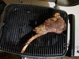 Tomahawk cocción lenta a la parrilla