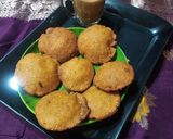 A picture of step 7 of Cornmeal vada.