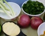 A picture of step 1 of Kheema Paalak Pakoras.