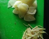 Foto langkah ke 4 dari resep Ayam Tiram Jahe kukus.