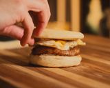 A picture of step 4 of Porchetta & Egg Breakfast Sandwich.