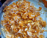 A picture of step 1 of Kanda Bhaji.
