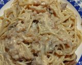 Foto del paso 6 de la receta: Pasta con hongos porcini cremosa (sin crema)