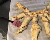 Une image de l'étape 7 de Feuilletés torsadés jambon, barbecue, sésame doré.