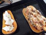 Zapallo calabaza relleno