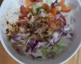 A picture of step 2 of Kachumar Raita.