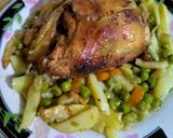 صورة لخطوة 1 من وصفة طاجين الجلبانة بالدجاج المحمر 😋