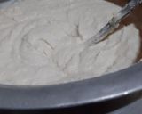 A picture of step 3 of Haldi Patra Pitha/Enduri Pitha(made with turmeric leaves).
