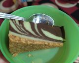Foto langkah ke 6 dari resep Puding roti tawar zebra lapis biskuit.