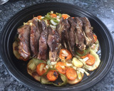 Foto del paso 7 de la receta: Galtas al horno en cama de patatas