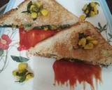 Palak corn sandwich रेसिपी चरण 4 फोटो