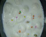A picture of step 5 of Rasmlai cardamom.