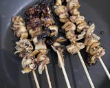 Foto langkah ke 5 dari resep Sate jamur.