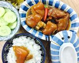 Hình bước làm 3 của món Giò heo kho tỏi