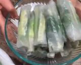 A picture of step 2 of Spring Rolls & American-Style Peanut Dipping Sauce.