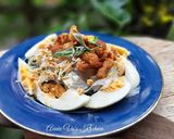 Hình bước làm 2 của món Bánh tráng trộn tóp mỡ