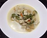 Foto langkah ke 3 dari resep Kulit Sapi Cabe Hijau Masak Santan.