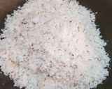 A picture of step 2 of Coconut burfi.
