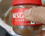 A picture of step 1 of Cold Coffee with Hershey's Chocolate Bites for a summer party.