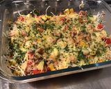 Une image de l'étape 26 de Gratin de légumes multicolores au lard, emmental et persil.