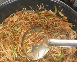 A picture of step 10 of Desi Chinese noodles.