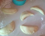 A picture of step 2 of Helalat Gaufrette (Algerian Crescent Cookies).