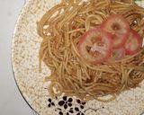 A picture of step 3 of Spageti jollof.