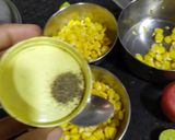 A picture of step 6 of Steamed Sweet Corn Chaat.