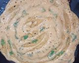 A picture of step 3 of Potato stuffed besan chilla.