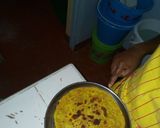 A picture of step 5 of Chapati and cowpeas.