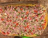 A picture of step 4 of Southwest breakfast lasagna.