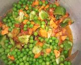 A picture of step 2 of Buttermilk veg biryani.